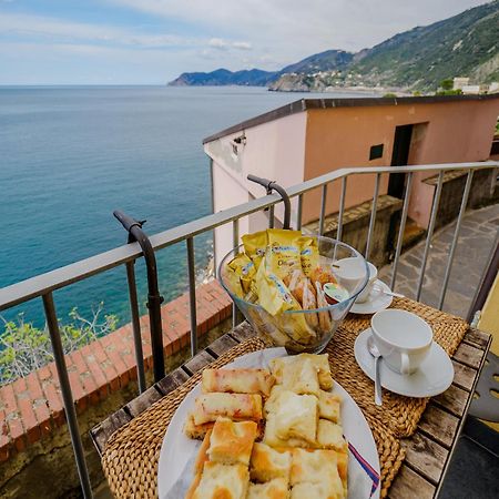 Il Baluardo Sea View Apartment On The Cliff Manarola Exteriör bild